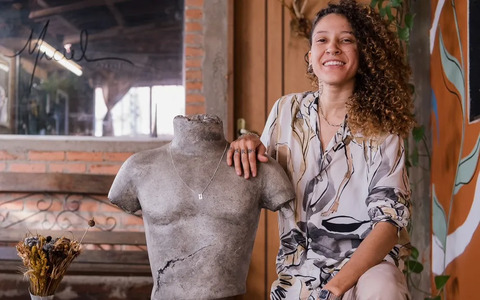 A empreendedora Bárbara Maciel, idealizadora do Maciel Ateliê (Foto: Divulgação)