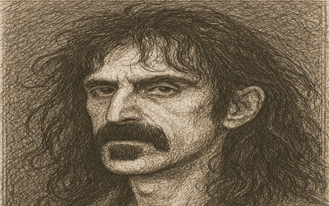 Zappa é considerado um dos gênios musicais do nosso tempo (Ilustração: Coelho) Zappa é considerado um dos gênios musicais do nosso tempo (Ilustração: Coelho)