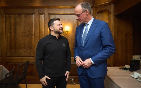 O ucraniano Volodymyr Zelensky e o chanceler alemão Friedrich Merz (Foto: Gov. UA)