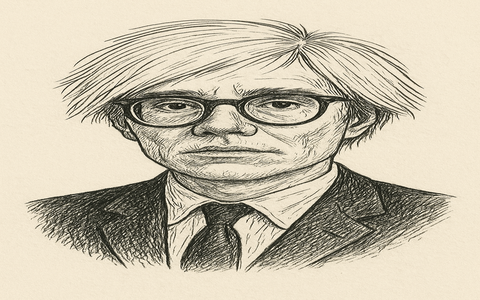 Warhol, mestre da Pop Art, foi um artista muito bem-sucedido (Ilustração: Coelho)